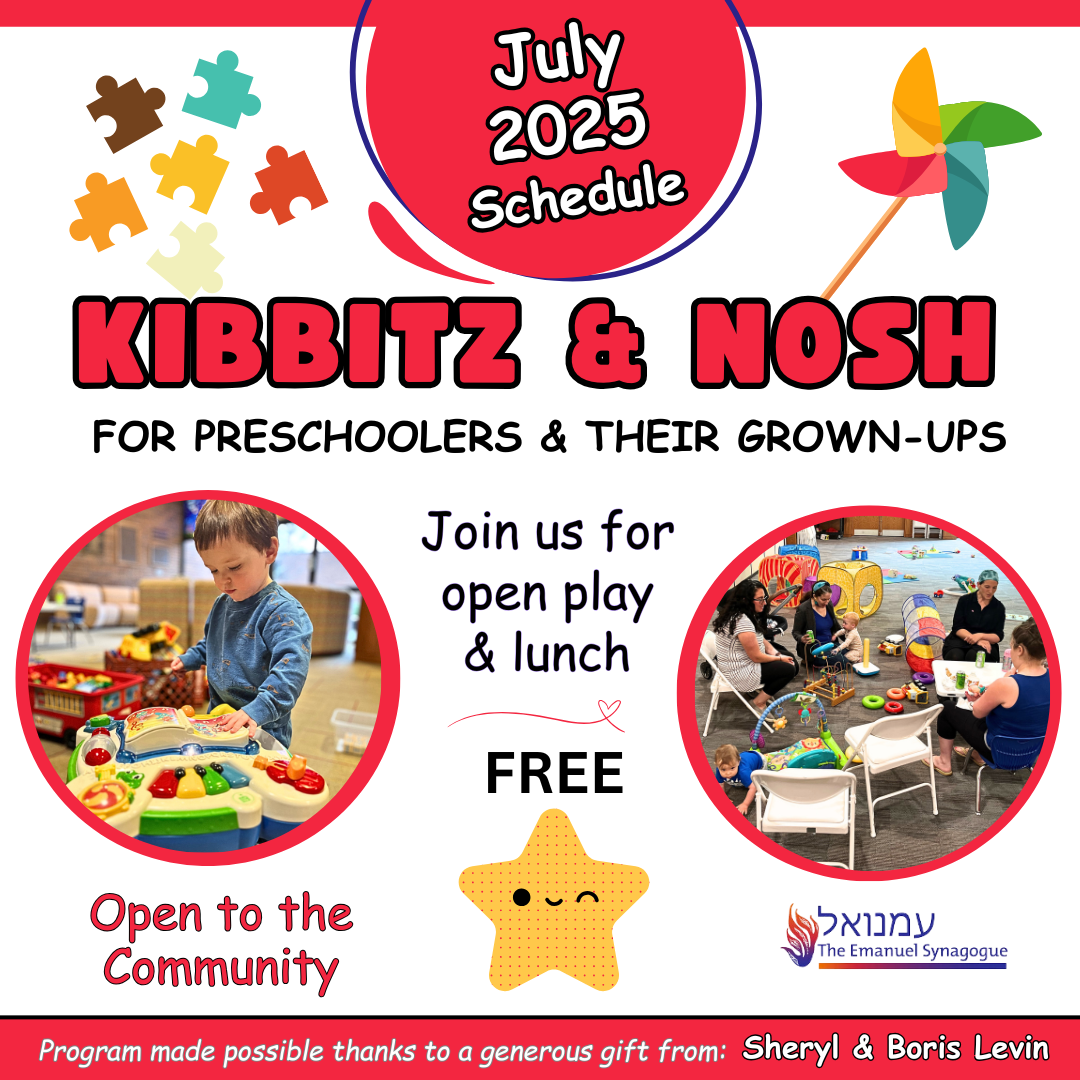 Kibbitz & Nosh Preschool Program in July