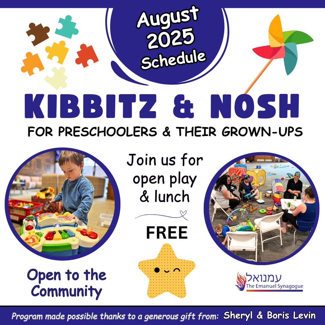 Kibbitz & Nosh Preschool Program in August