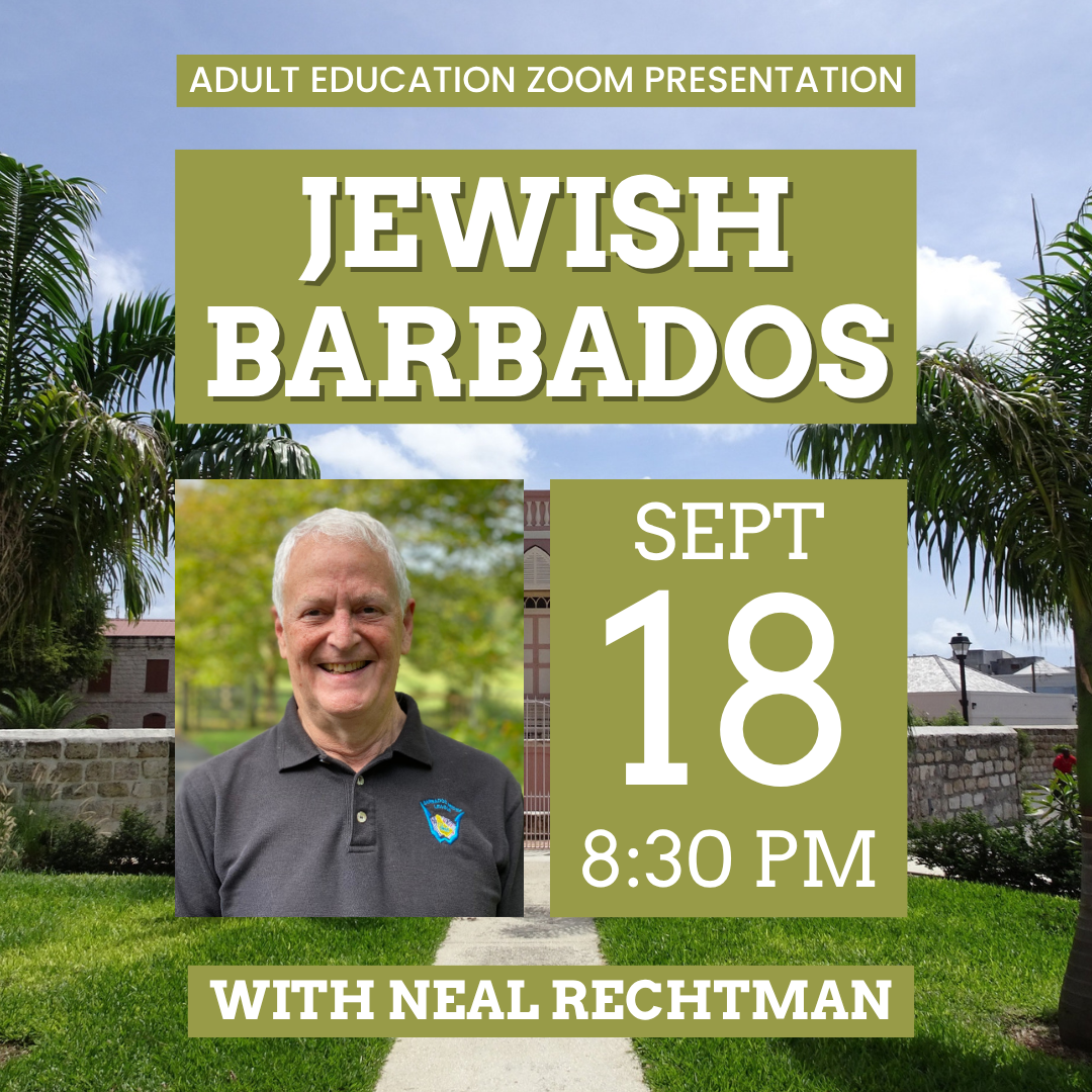 Adult Ed: A Virtual Visit to Jewish Barbados