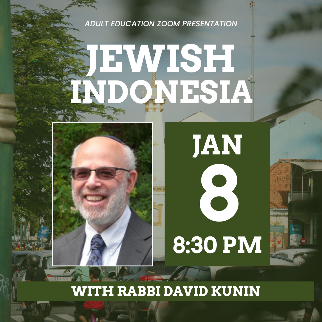 Adult Ed: Jewish Indonesia Webinar