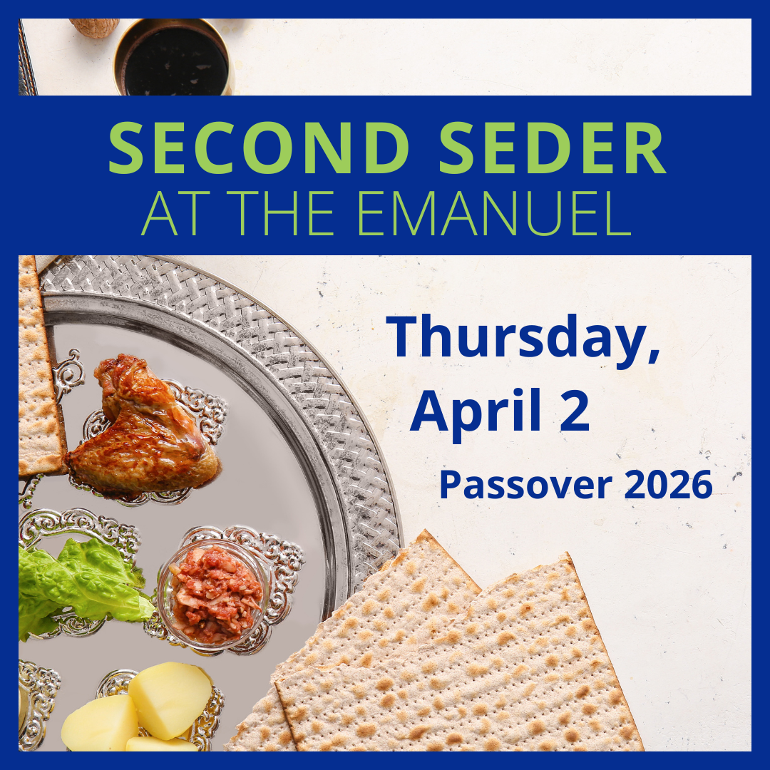 Second Seder 2026 / 5786 at The Emanuel